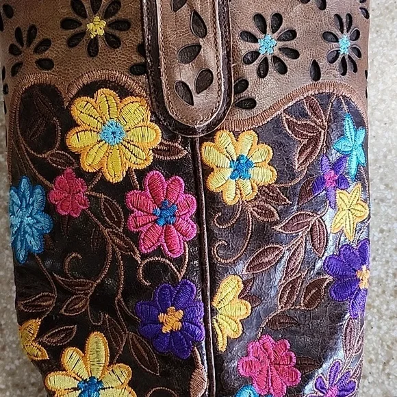 Lane !!Gorgeous!! Daisy Queen Western Boots, Size 9B - Picture 7 of 13